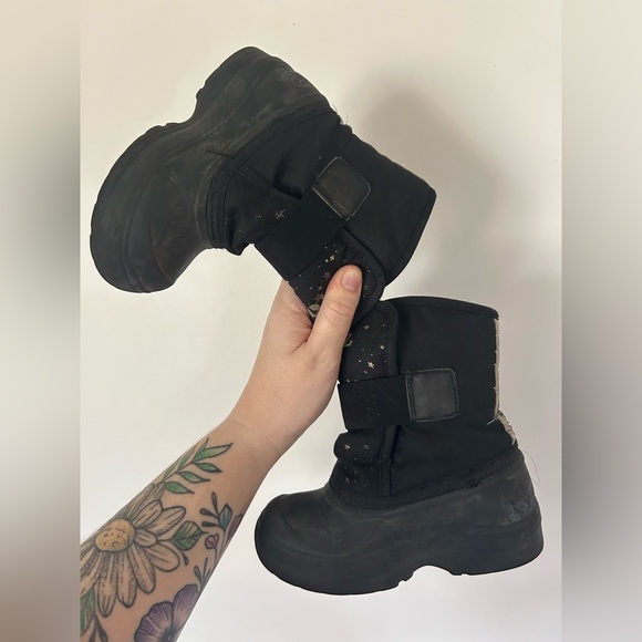 Stonz Starry Black Winter Boots Toddler Size 9 - Picture 5 of 9